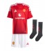 Manchester United Antony #21 Heimtrikotsatz Kinder 2024-25 Kurzarm (+ Kurze Hosen)